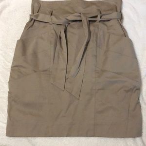 BCBG tan pencil skirt